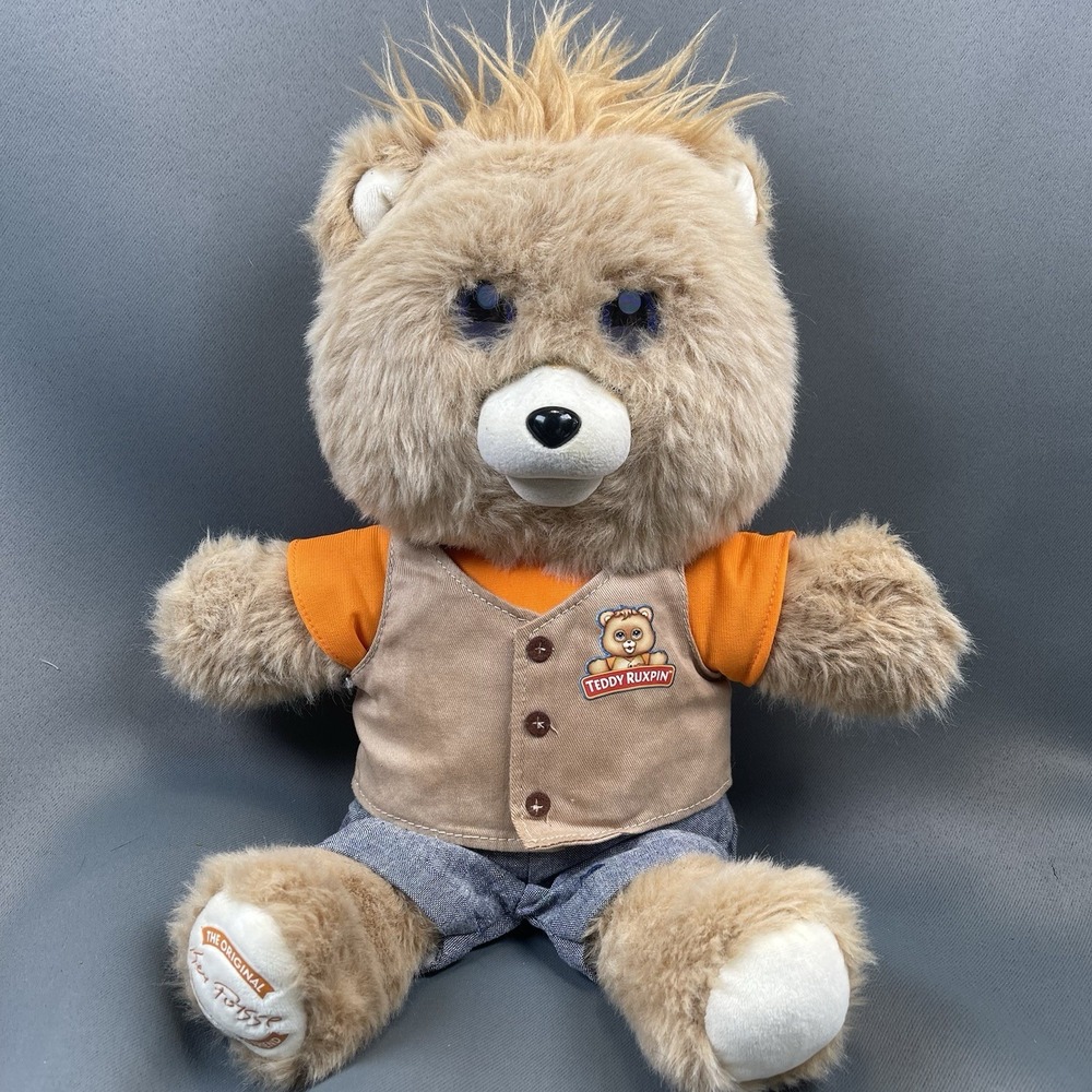 Teddy Ruxpin 2017 Animated Storytelling Bear Bluetooth LCD Eyes Works see VIDEO